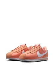 Nike Pink White Youth Cortez Trainers - Image 2 of 10