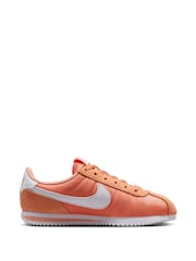 Nike Pink White Youth Cortez Trainers - Image 4 of 10