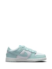 White/Glacier Blue - Nike Junior Dunk Low Shoes - Bild 1 von 8