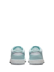 White/Glacier Blue - Nike Junior Dunk Low Shoes - Bild 4 von 8