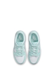 White/Glacier Blue - Nike Junior Dunk Low Shoes - Bild 5 von 8