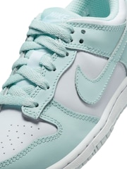 White/Glacier Blue - Nike Junior Dunk Low Shoes - Bild 7 von 8