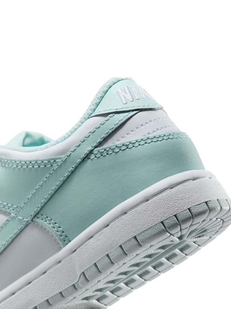 White/Glacier Blue - Nike Junior Dunk Low Shoes - Bild 8 von 8