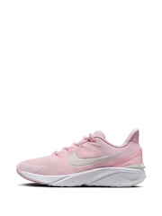 Nike Pink Foam/White Youth Star Runner 4 Trainers - Image 3 of 11