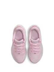 Nike Pink Foam/White Youth Star Runner 4 Trainers - Image 7 of 11