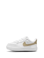 Nike White Natural Air Force 1 Crib Trainers - Image 2 of 8