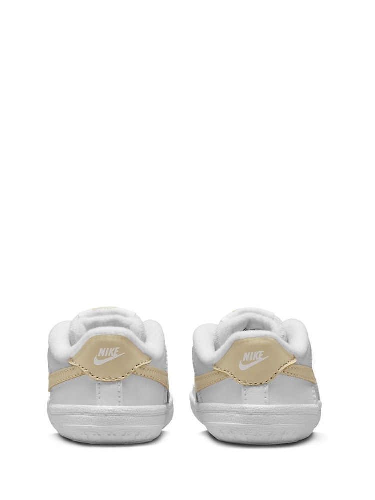 Nike White Natural Air Force 1 Crib Trainers - Image 6 of 8