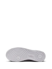 Nike White University Red Air Force 1 Youth Trainers - Image 7 of 10