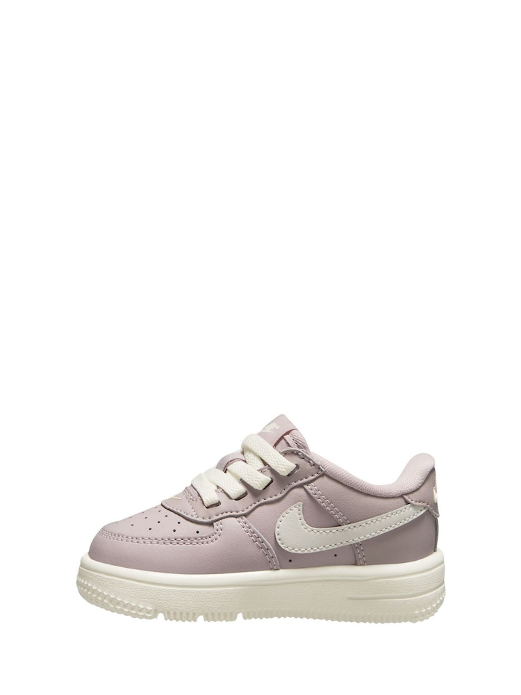 Nike Pink Particle Infant Air Force 1 EasyOn Trainers - Image 2 of 4