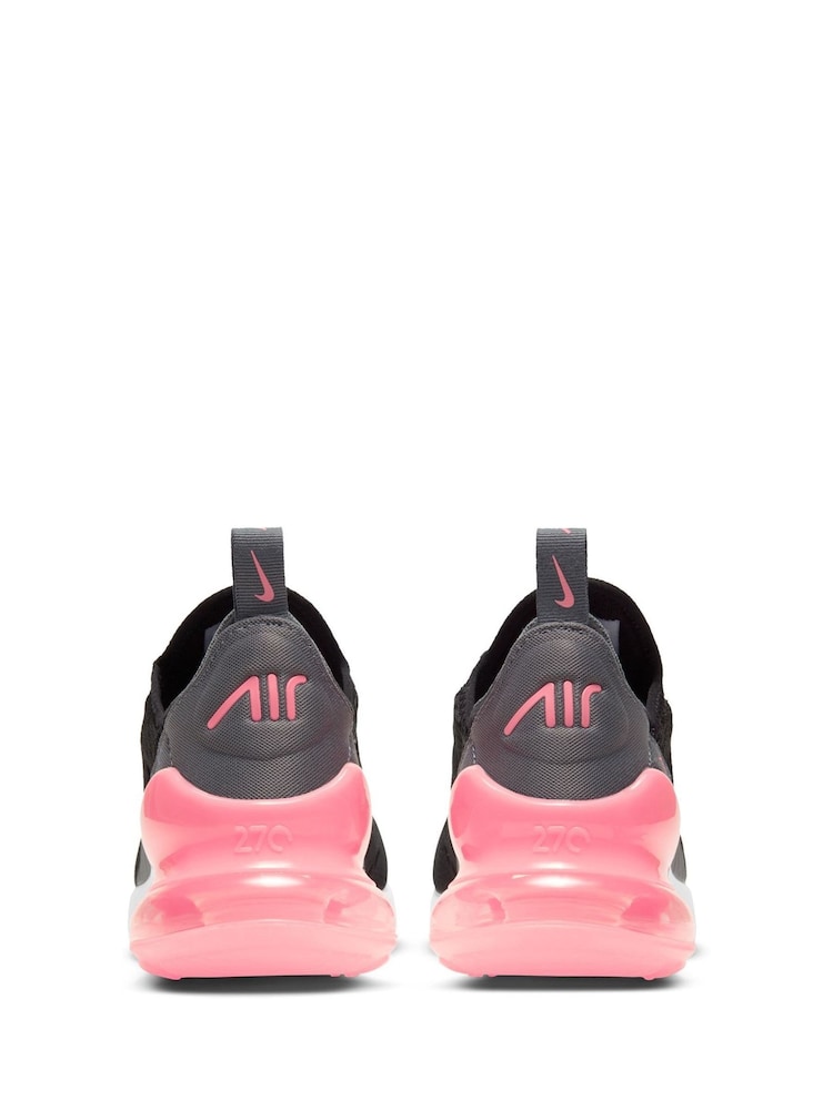Czarno-różowy - Nike Youth Air Max 270 Trainers - Image 6 of 10