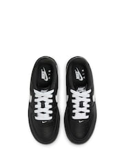 Nike Black/White Gum Sole Air Force 1 LV8 Trainers - Image 7 of 11