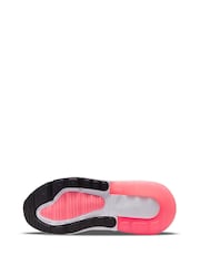 Nike Black/Pink Junior Air Max 270 Trainers - Image 6 of 8