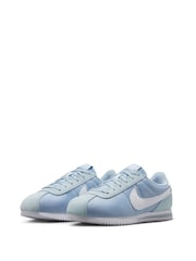 Nike Light Blue White Youth Cortez Trainers - Image 3 of 8