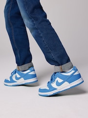 Nike University Blue/White Youth Dunk Low Trainers - Image 1 of 9