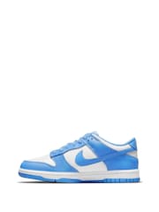 Nike University Blue/White Youth Dunk Low Trainers - Image 3 of 9
