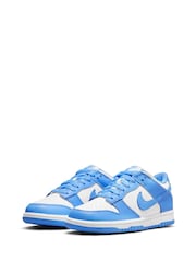 Nike University Blue/White Youth Dunk Low Trainers - Image 4 of 9