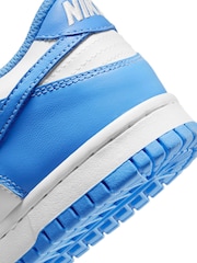 Nike University Blue/White Youth Dunk Low Trainers - Image 9 of 9