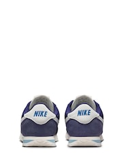 Nike Midnight Navy Aqua Youth Cortez Trainers - Image 6 of 10