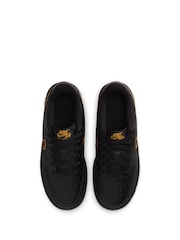 Nike Black Sundial Grey Air Force 1 Youth Trainers - Image 10 of 10