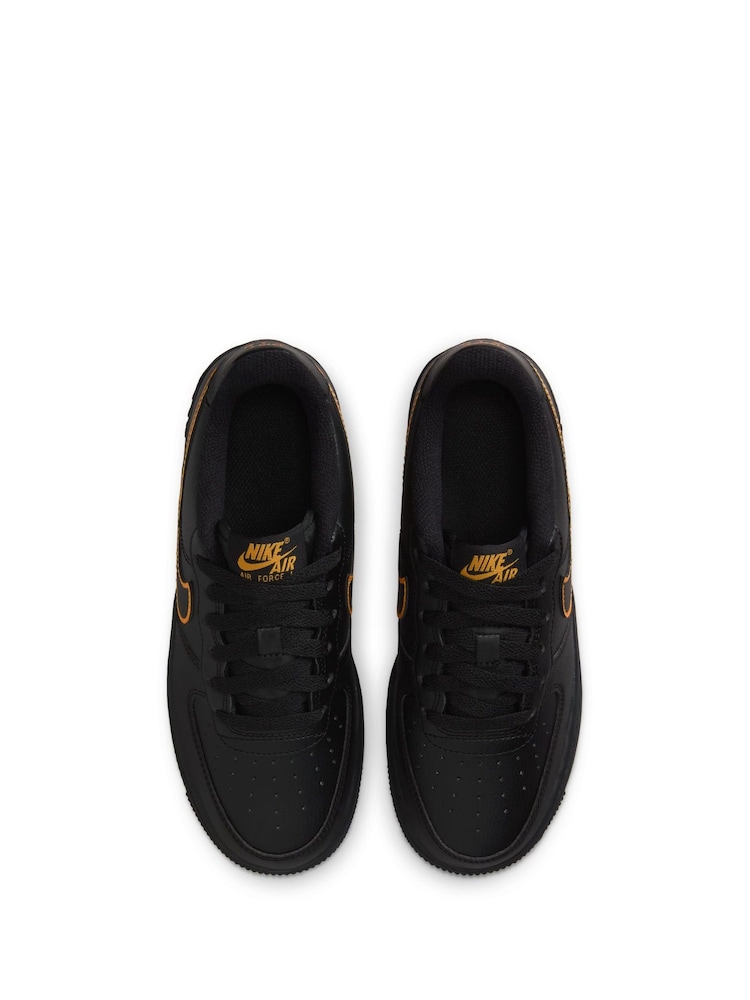 Nike Black Sundial Grey Air Force 1 Youth Trainers - Image 10 of 10