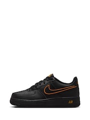 Nike Black Sundial Grey Air Force 1 Youth Trainers - Image 6 of 10