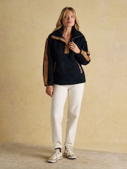 Marinha - Joules Tilly Quarter Zip Borg Fleece - Imagem 3 de 7