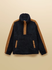 Marinha - Joules Tilly Quarter Zip Borg Fleece - Imagem 7 de 7