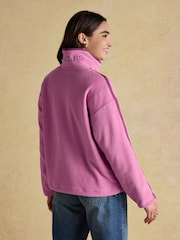 Joules Orla Violet Quarter Zip Fleece - Image 2 of 9