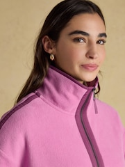 Joules Orla Violet Quarter Zip Fleece - Image 5 of 9
