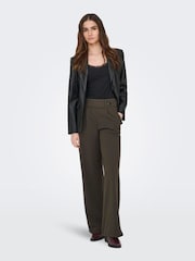 JDY Brown Wide Leg Trousers - Image 2 of 7