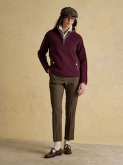 Heritage Wine Red Quarter Zip Fleece - Image 3 of 10
