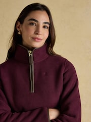 Heritage Wine Red Quarter Zip Fleece - Image 4 of 10