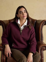 Heritage Wine Red Quarter Zip Fleece - Image 5 of 10