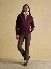 Heritage Wine Red Quarter Zip Fleece - Image 6 of 10