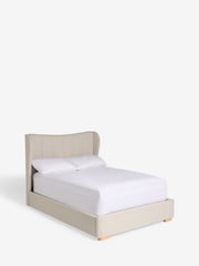 Tweedy Plain Light Natural Grace Upholstered Bed Frame - Image 7 of 8