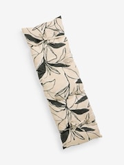 Black Large Floral Bench Cushion - Image 3 of 4