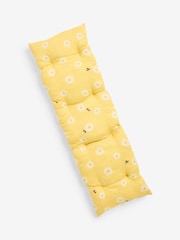 Yellow Daisy and Bee Bench Cushion - Image 2 of 4