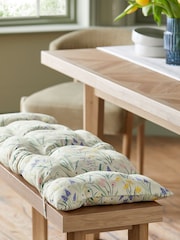 Green Lila Floral Bench Cushion - Image 1 of 4