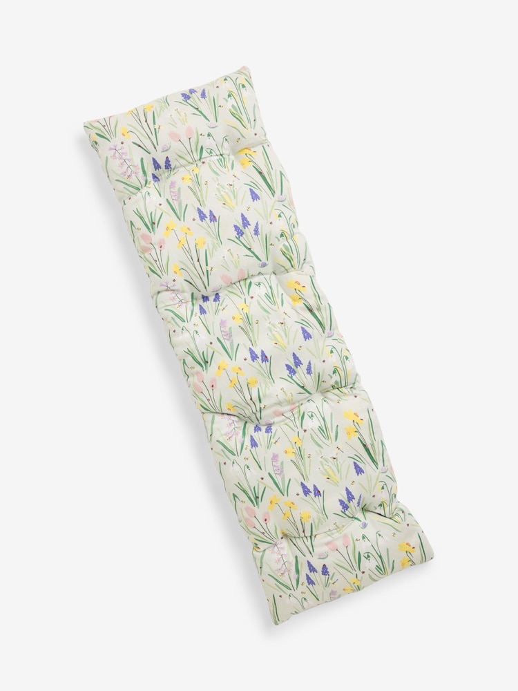 Lila Floral Bench Cushion - Bild 2 von 4 Lila Floral Bench Cushion - Bild 2 von 4