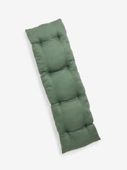 Green Thyme Cotton Bench Cushion - Image 2 of 4