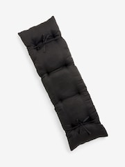 Black Cotton Bench Cushion - Image 3 of 4