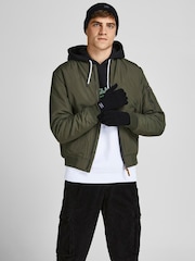 Черная шапка и перчатки JACK & JONES JUNIOR - Изображение 2 из 4