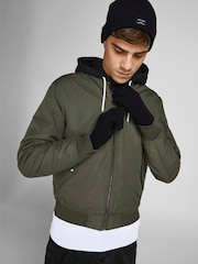 Черная шапка и перчатки JACK & JONES JUNIOR - Изображение 3 из 4