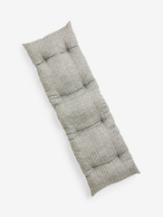 Grey Chevron Bench Cushion - Image 2 of 4