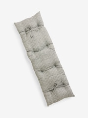 Grey Chevron Bench Cushion - Image 3 of 4