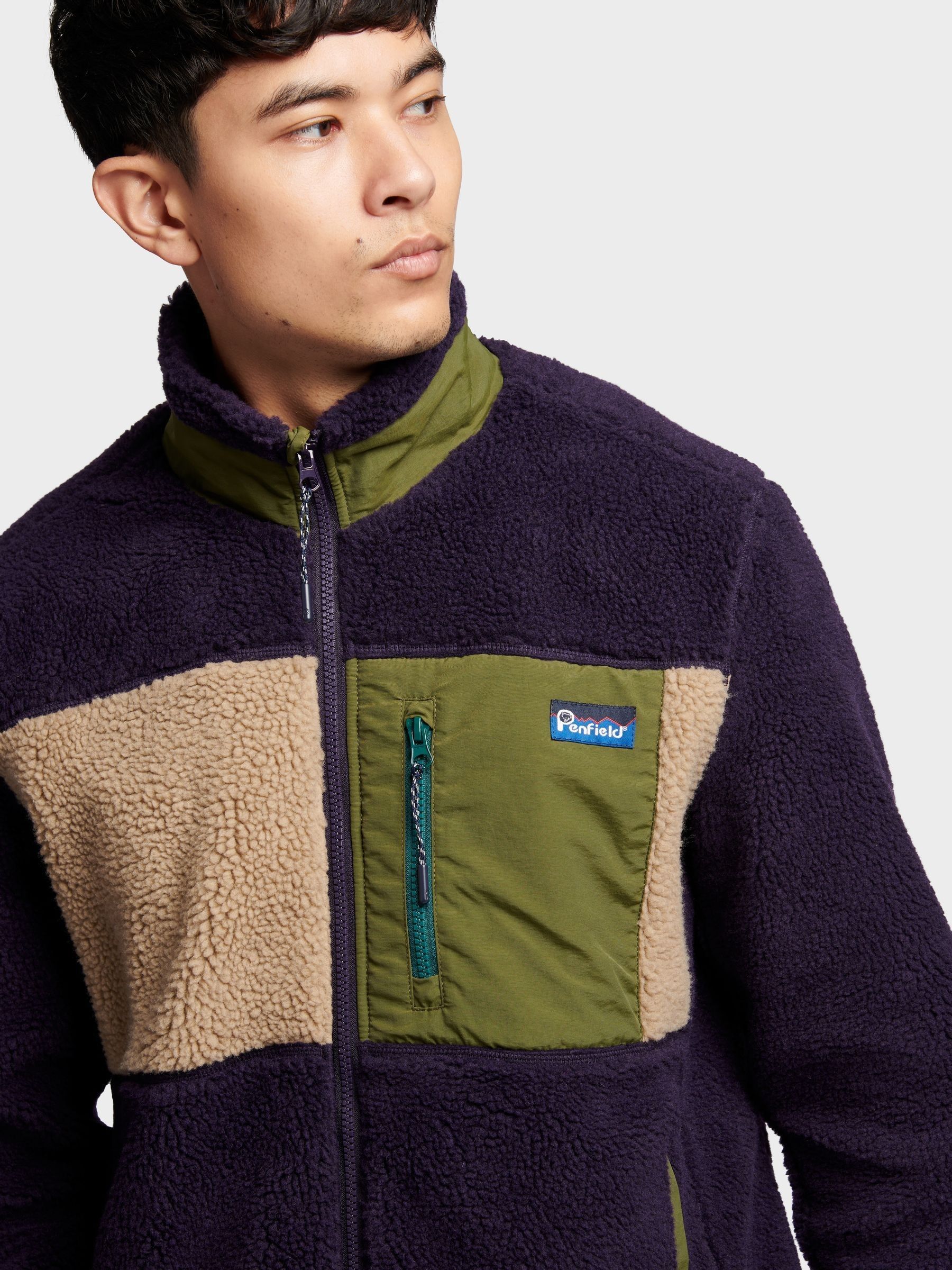 Buy Penfield Purple Mens Mattawa Fleece Jacket from Next USA