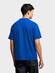 Penfield Blue Mens Relaxed Fit Large Original Logo 100% Cotton T-Shirt - Image 3 of 5