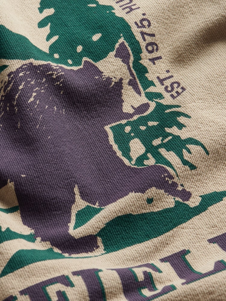 Penfield Brown Mens Bear Long Sleeve T-Shirt - Image 2 of 2