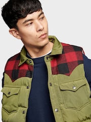 Penfield Green Mens Rockford Primaloft Body Warmer Gilet - Image 3 of 6