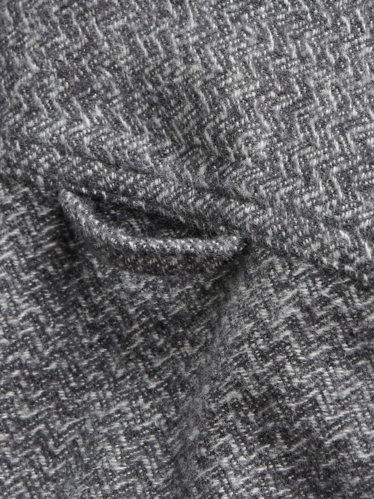 Penfield Grey Mens 100% Cotton Brushed Textured Overshirt - Image 5 of 5